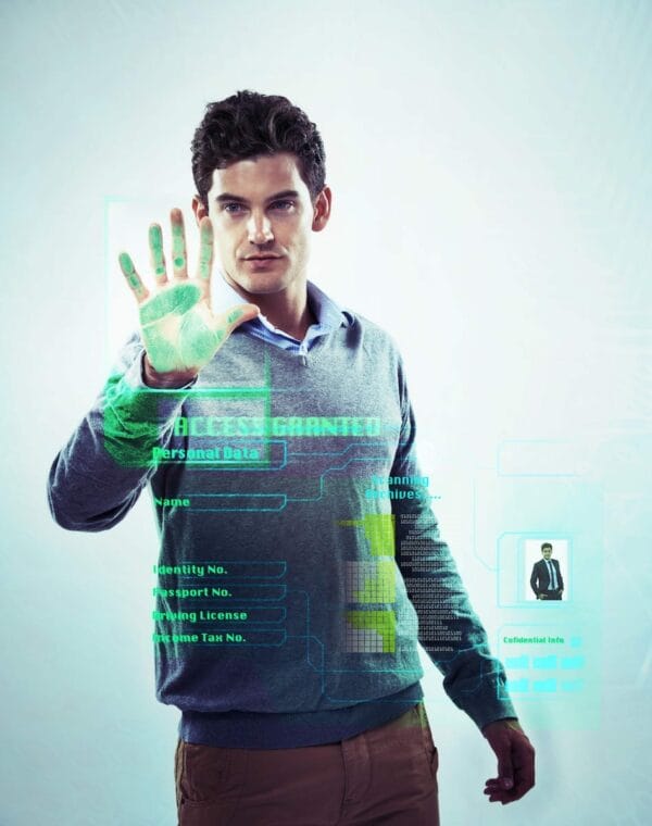 53469868_security-hologram-biometric-fingerprint-and-man-with-handprint-password-for-business-identity-check-holographic-digital-transformation-future-id-dashboard-and-ui-user-with-cybersecurity-software ML Digital ID Premium 6M